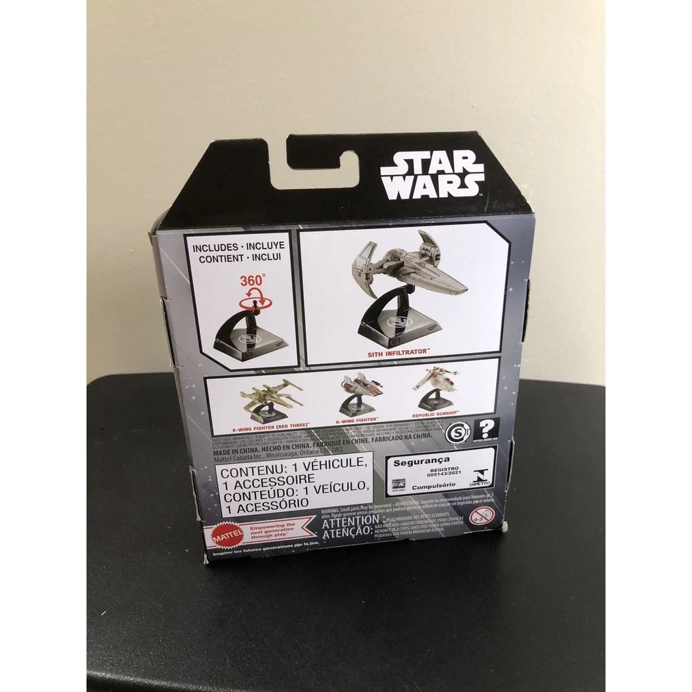 Hot Wheels Star Wars Starships Select Diecast 3-Pack Sith Mustafar‎ Gunship